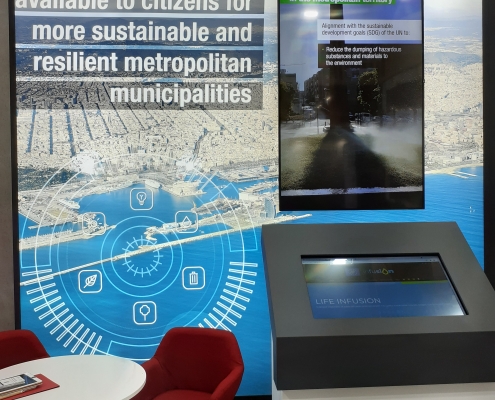 Inside the AMB stand at Smart City Congress
