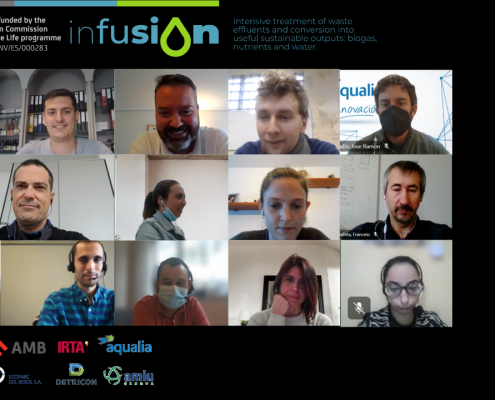 Screenshot online meeting Infusion team